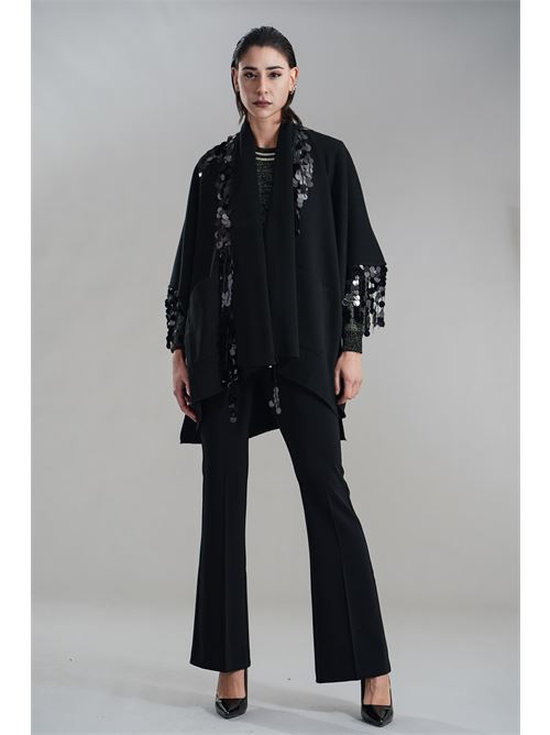 Mantella in maglia Love To Love by Gai Mattiolo | LV2027NERO
